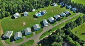 Aerial View of Hidden Acres Cottages